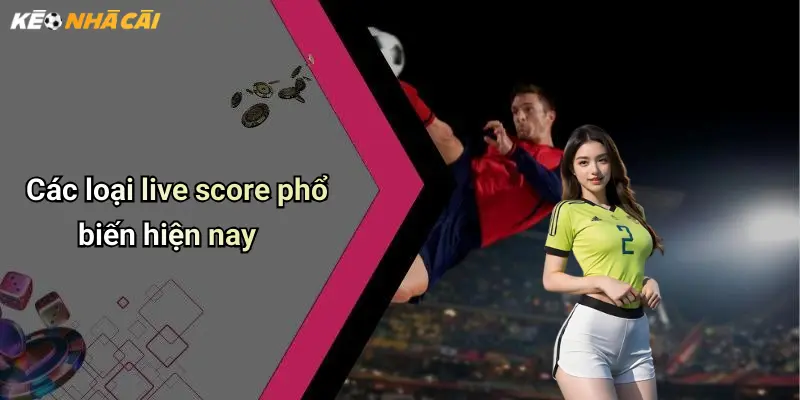 Các loại live score phổ biến hiện nay