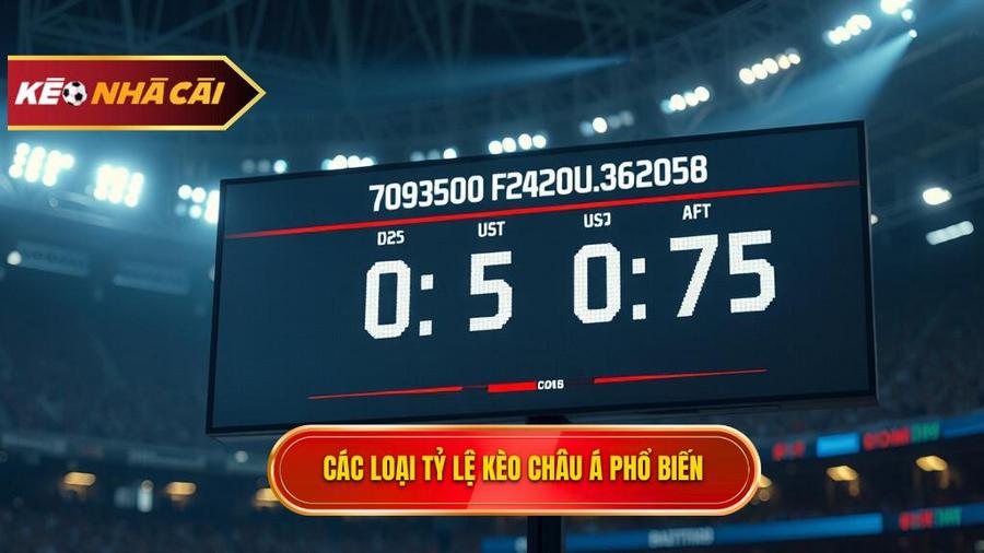 Các loại tỷ lệ phổ biến trong Kèo bóng đá Châu Á